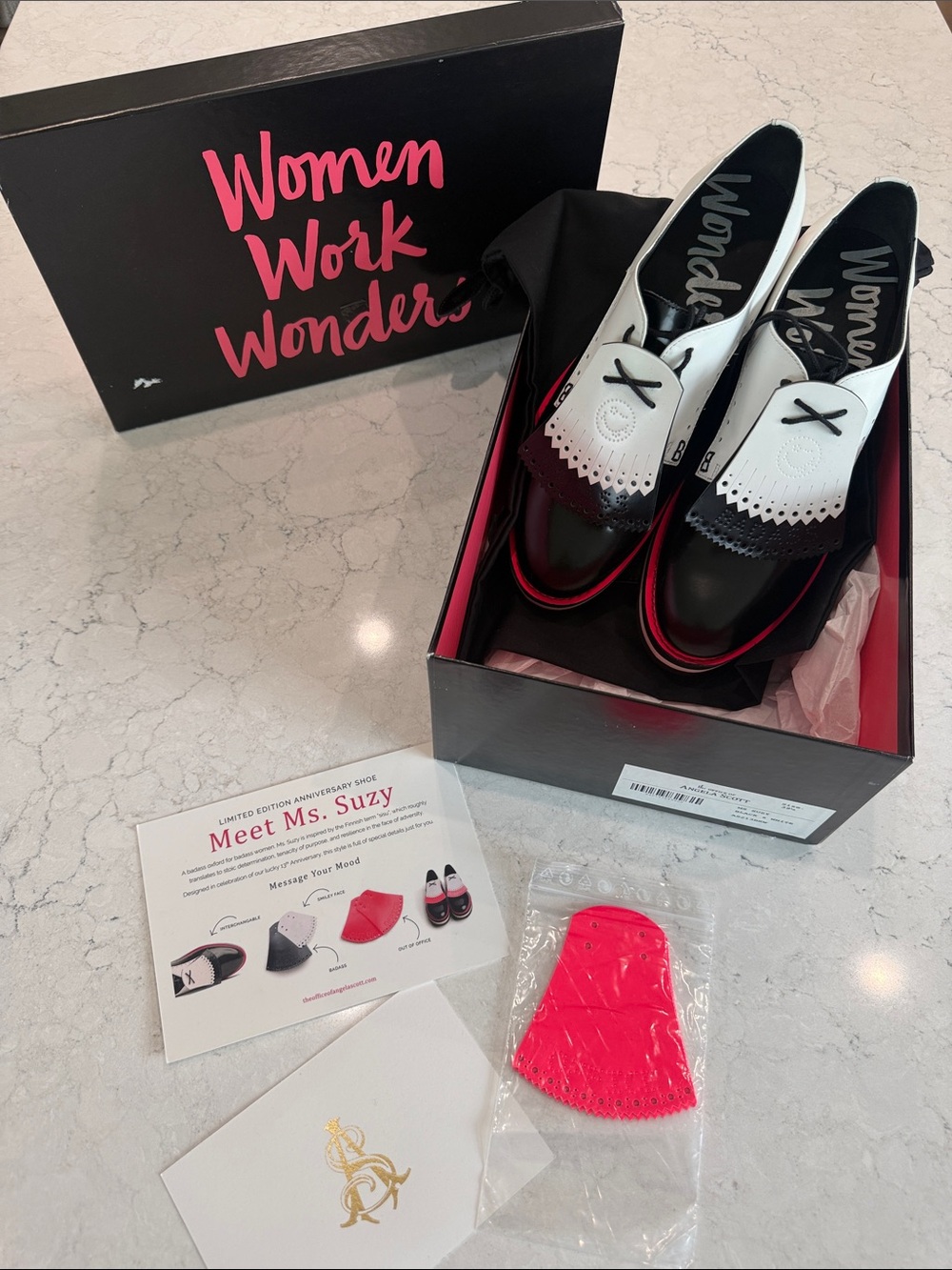 TOOAS - Women Work Wonders Ms. Suzy Black and White Loafer - Limited Edition